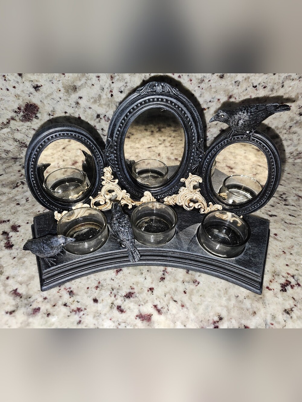 YANKEE CANDLE Raven Nights Mirror Triple Tea Light Candle